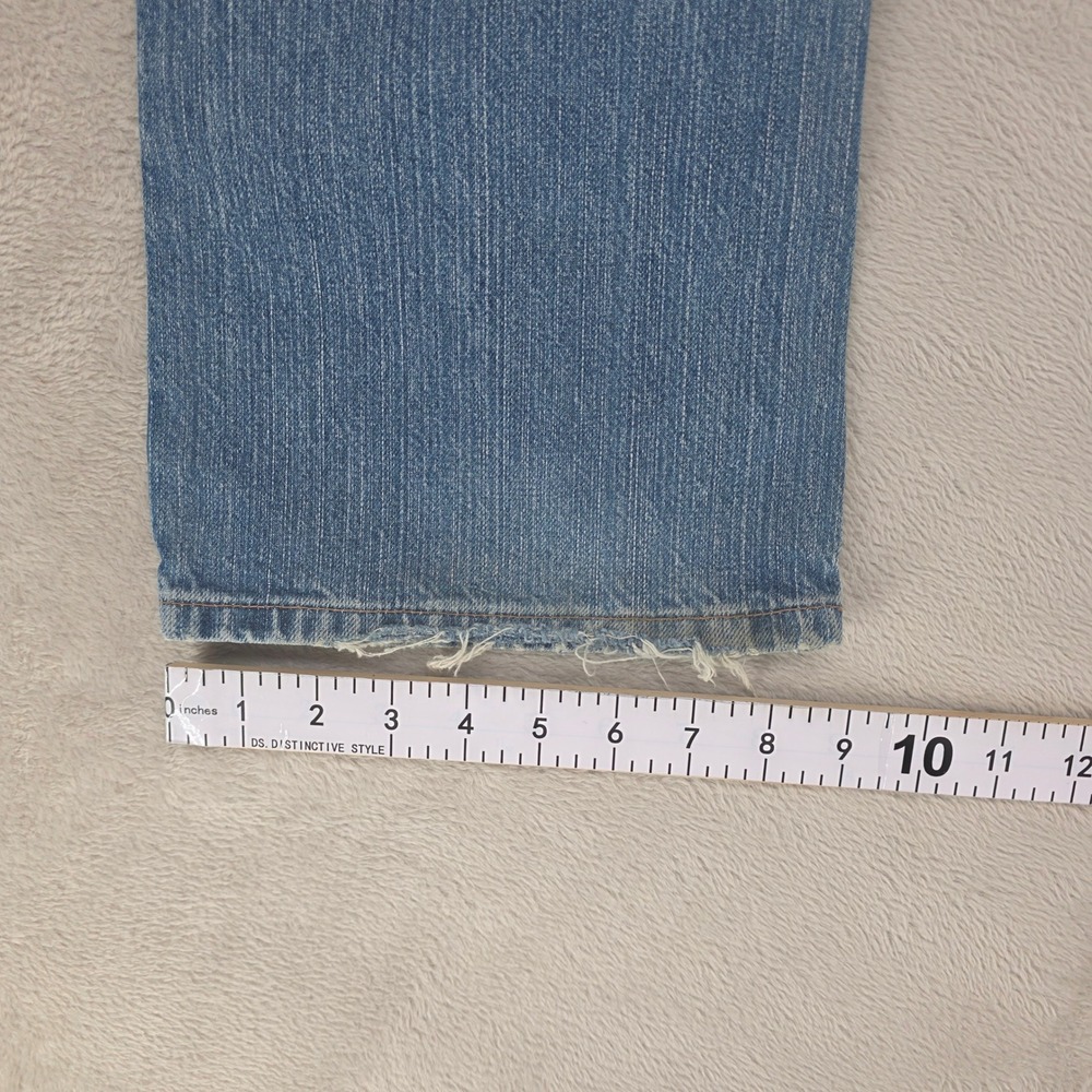 VINTAGE LL Bean Jeans Womens 8 Blue Straight Leg 100% Cotton Classic Denim 90s - Picture 8 of 10